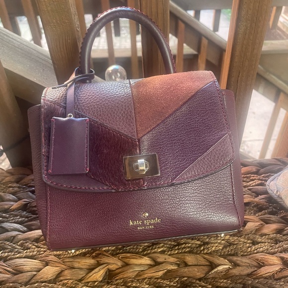 Kate Spade Shonna Serrano Patchwork Satchel Leather Bag - Picture 2 of 11